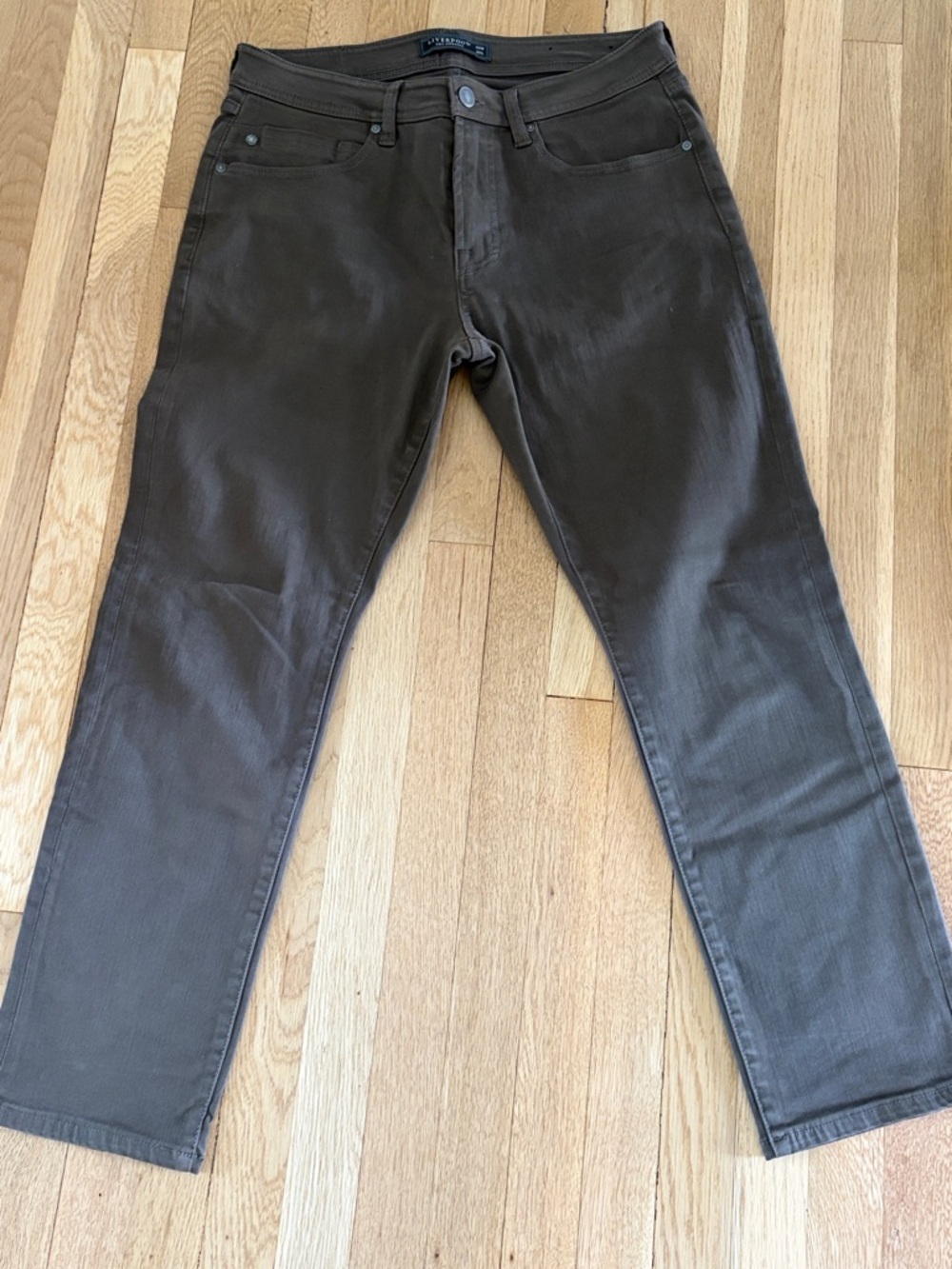 Liverpool Men’s Dark Brown Slim Straight Jeans